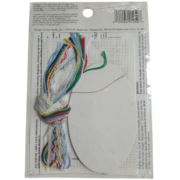 VTG Designs for the Needle Christmas Ornament Cross Stitch Kit 1250 Noel House - Picture 6 of 6